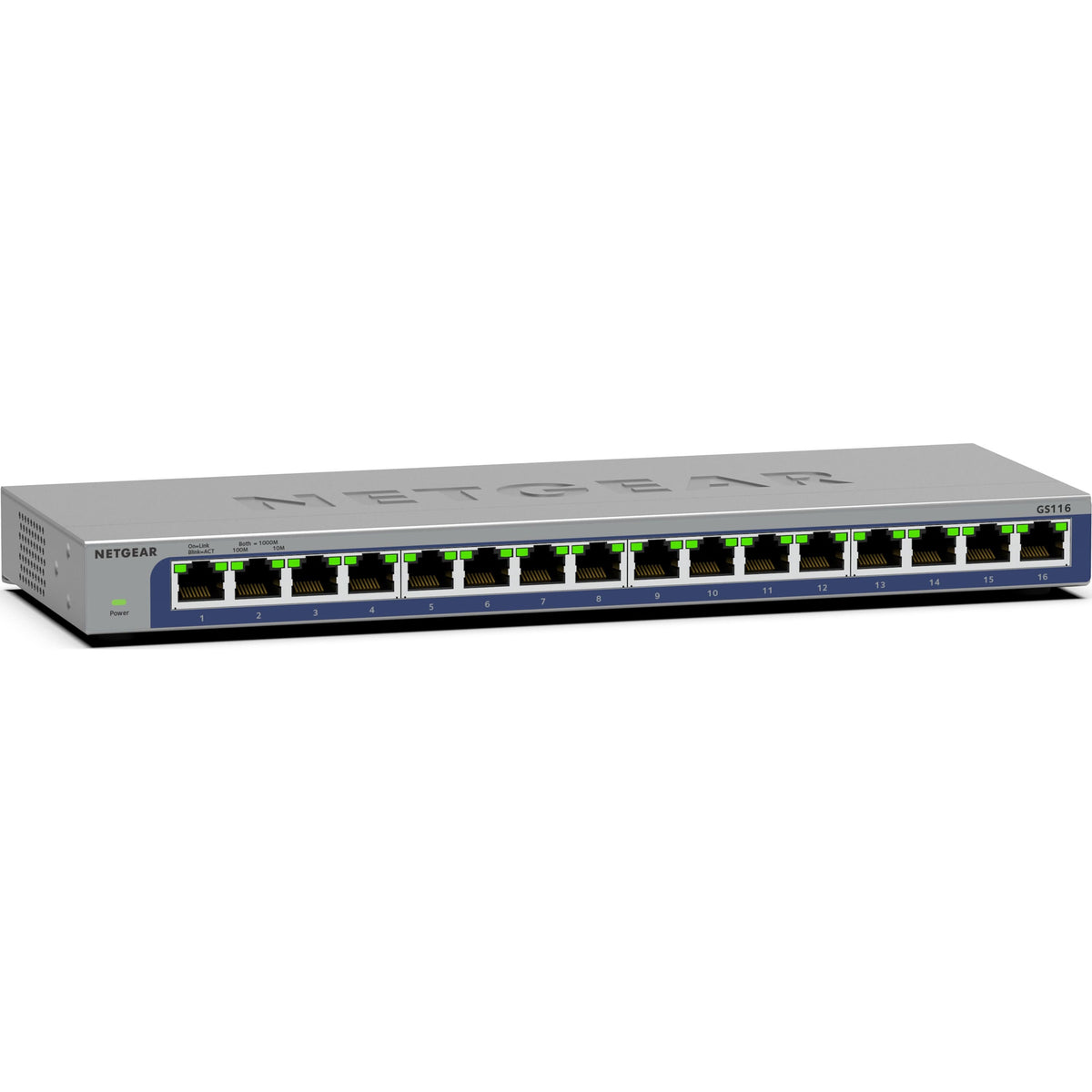 NETGEAR - 16-port Gigabit Unmanaged Ethernet Switch - Gray