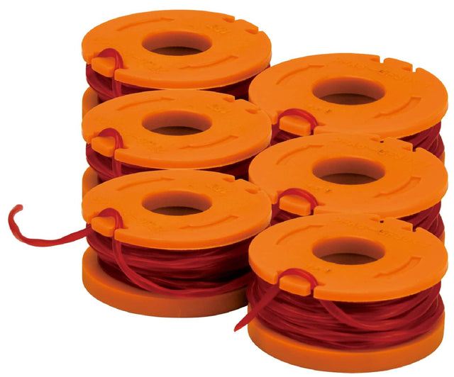 Front. WORX - 6 Replacement Trimmer Line for Select Cordless String Trimmers - Orange.