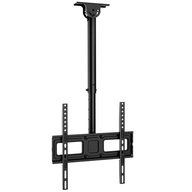 Front. ErgoAV - 40″-55″ Ceiling Mounts for TVs - Black.