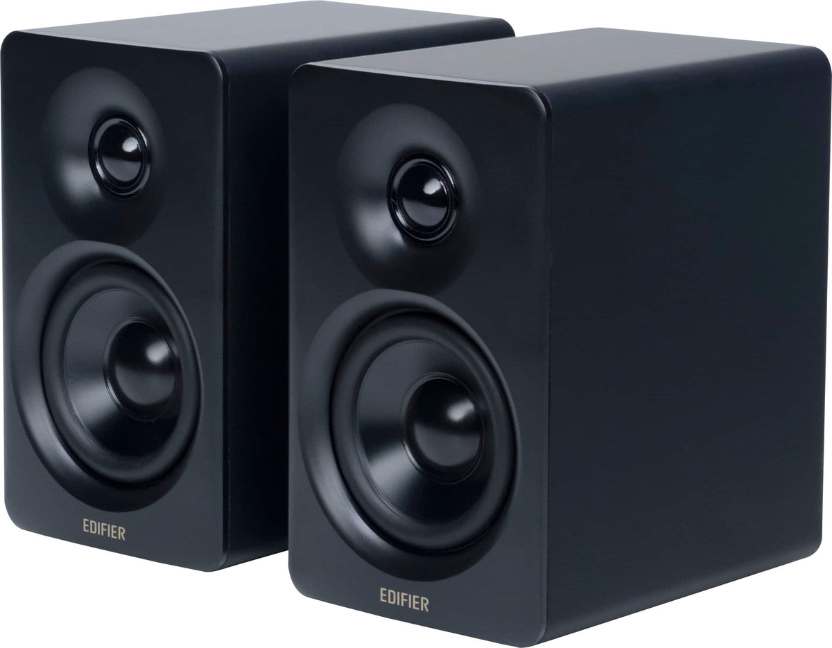 Edifier - M60 Multimedia Speaker Bluetooth 5.3, 66W RMS, Hi-Res Wireless Audio, 3" Mid Bass & 1" Tweeter, USB-C & Aux Input (Pair) - Black