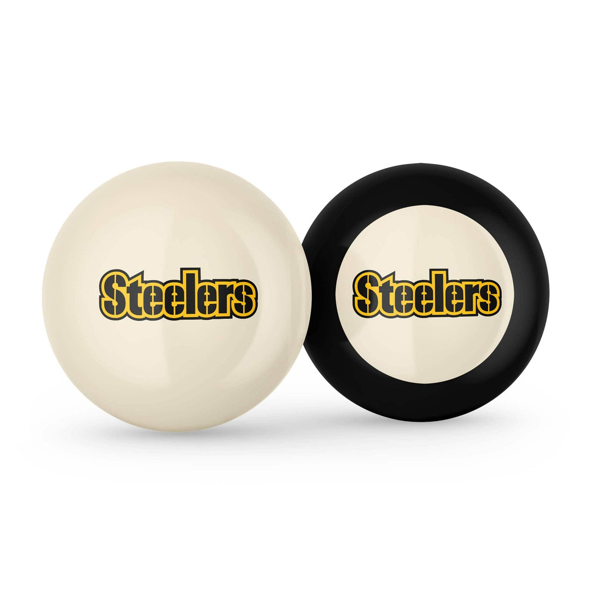 Imperial - Pittsburgh Steelers Logo Cue Ball & 8 Ball Combo Set - White