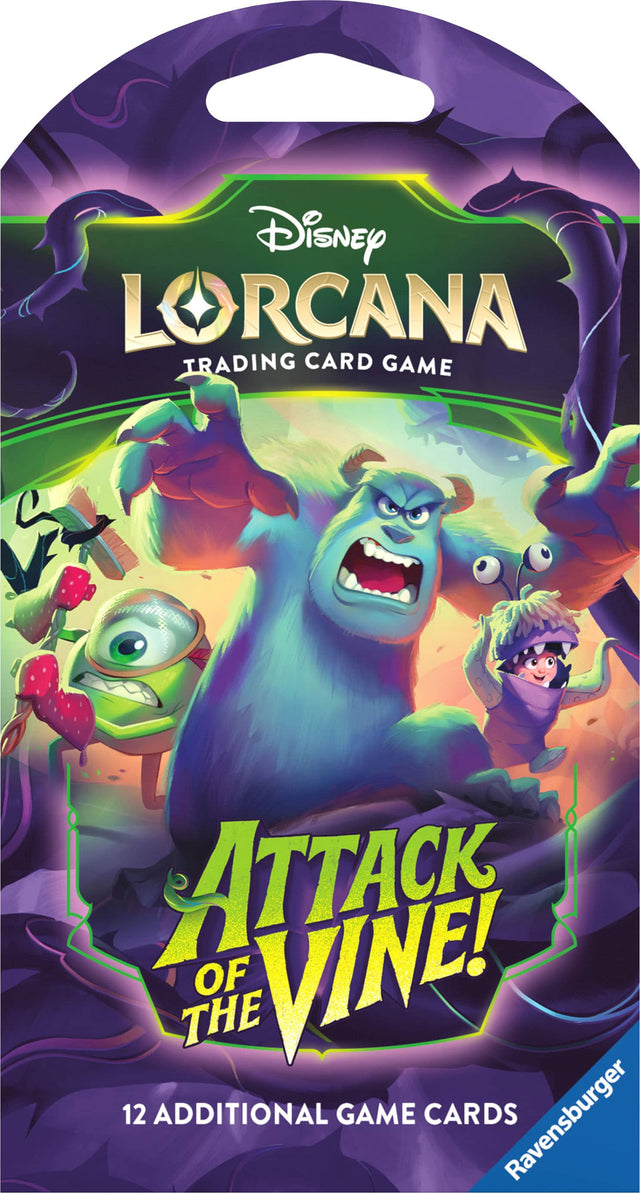 Disney LorCana Trading Card Game: Attack of the Vine! 12 Additional Game Cards - Ravensburger