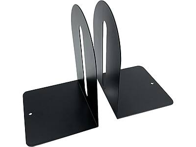 Huron - Steel Book Ends, 7.25"H - Black