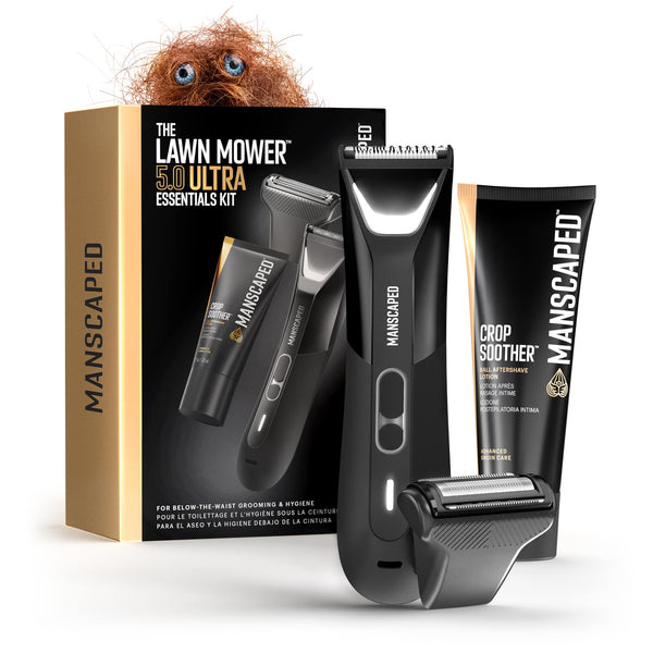 Manscaped - The Lawn Mower 5.0 Ultra Hair Trimmer Essentials Kit - Black