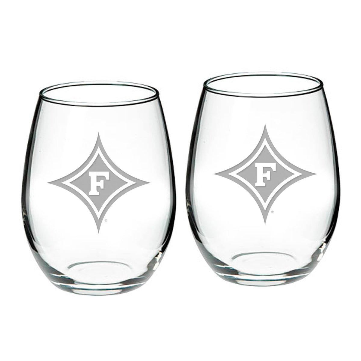 Jardine - Furman Paladins 21oz. 2-Piece Stemless Wine Glass Set - Multicolor