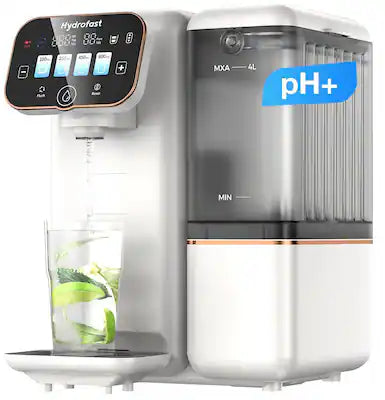 Hydrofast - B100 Countertop Reverse Osmosis Water Filter System, 6 Stage Filtration, Room Temp, 3:1 Pure to Drain, UV Sterilization