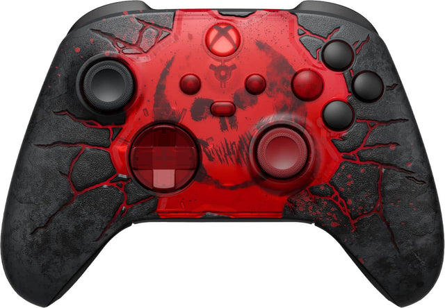 Front. Microsoft - XBOX Wireless Controller for XBOX Series X, XBOX Series S, XBOX One, PCs, and Cloud-Enabled Devices - Gears of War: E-Day Limited Edition.