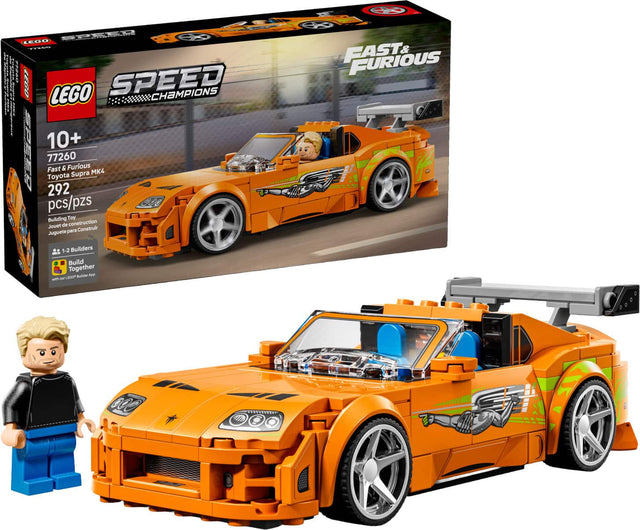 LEGO SPEED CHAMPIONS 10+ 77260 Fast & Furious Supra MK4 Toyota 292 pcs/pzs Building Toy Jouet de construction para Construir Juguete FAST&FURIOUS 5-2 Builders Build Together LS Bd App - E 000