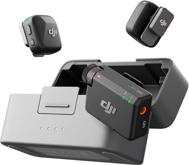 The text on the image reads "2 d: 0.94 9 & RX 2 MIC L d 6". This text is likely related to the camera, as it may indicate the camera's features or specifications.