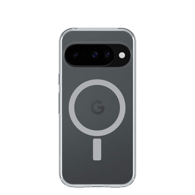 Front. OtterBox - Symmetry Series Hard Shell with Magnets for Pixel 10 and Pixel 10 Pro - Clear.