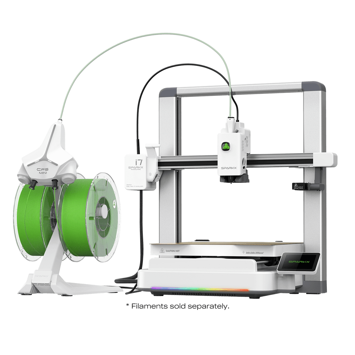 Creality - SPARKX i7 Autofill Combo 3D Printer - White