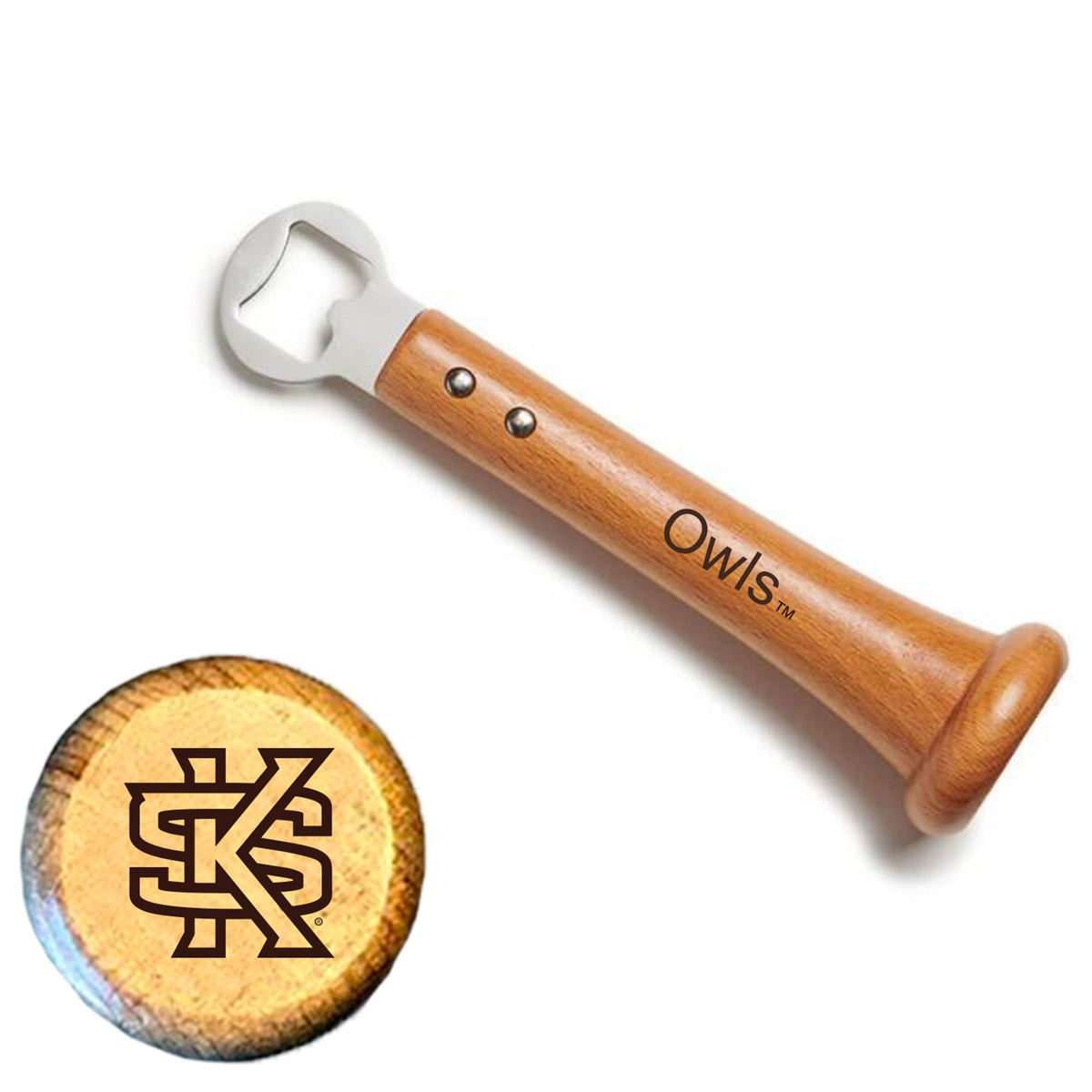 Baseball BBQ - Kennesaw State Owls Pickoff Bottle Opener - Multicolor