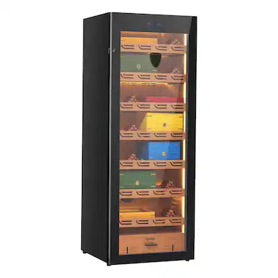 VEVOR - Electric Humidor, 288L, 1700 Counts Electric Cigar Humidor Cabinet, Constant Humidity & Temperature Control, 7 Layers