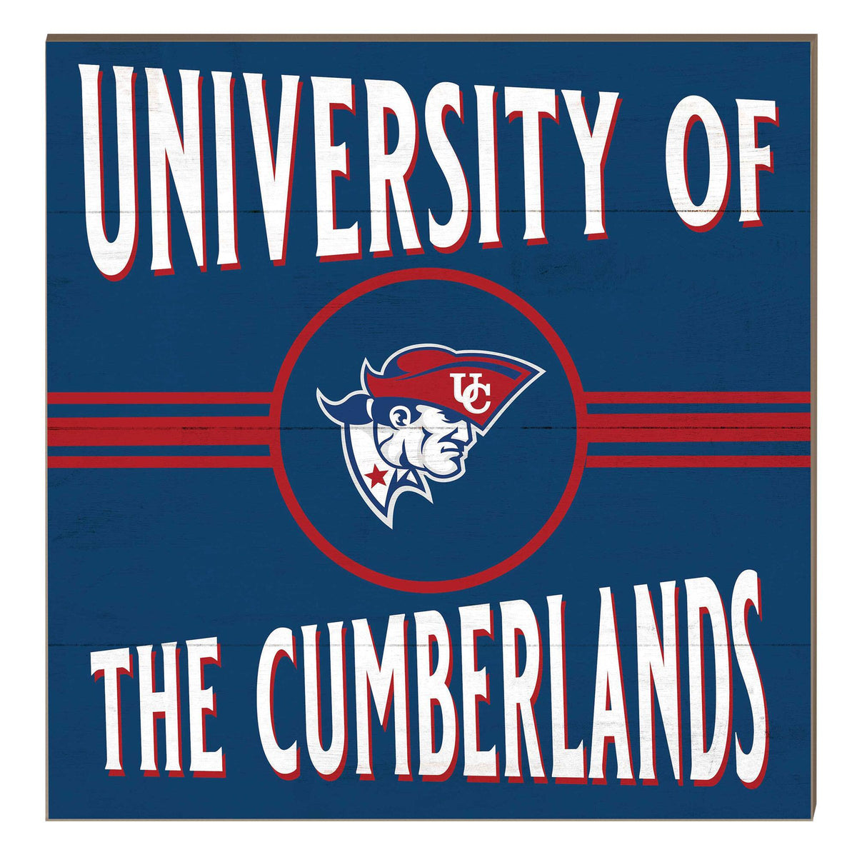 Jardine - Cumberlands Patriots 10" x 10" Retro Team Sign - Red