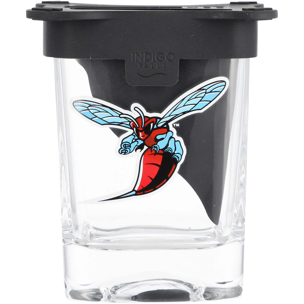 Indigo Falls - Delaware State Hornets 10oz. Ice Wedge Glass - Multicolor