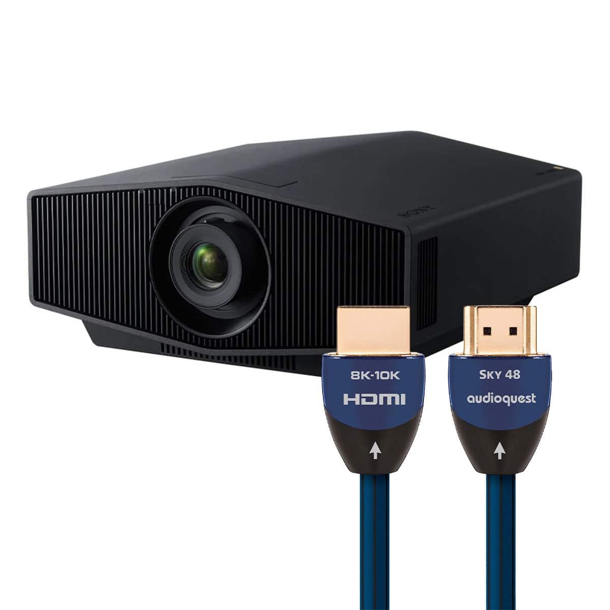 Sony - Bravia Projector 7 4K HDR Laser Home Theater Projector with AudioQuest SKY 48 3m HDMI Cable - Black