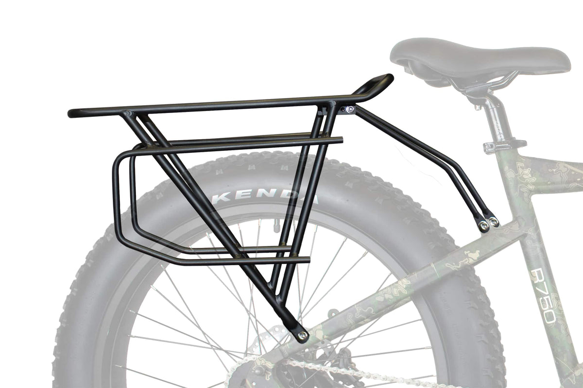 Rear Extra Large Luggage Rack R150 For Gen 1 and Gen 2 Rambo Bikes - Black
