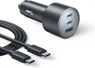 Anker - iPhone 17 USB-C Car Charger, 167.5W Max 3-Port