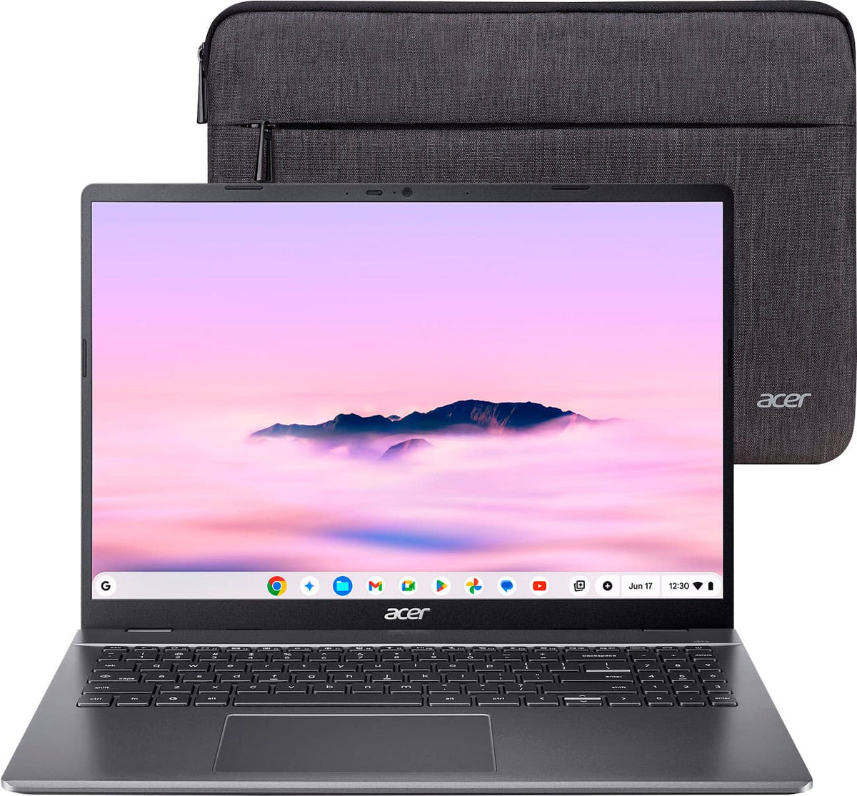 Acer - Chromebook Plus 516 Laptop – 16" WUXGA Display - Intel i3-1315U – 8GB LPDDR5 – 128GB Storage– Wi-Fi 6E - Google AI - Steel Gray
