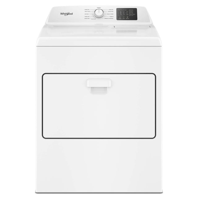 Front. Whirlpool - 7.0 Cu. Ft. Gas Dryer with Adaptive Dry and Wrinkle Shield option - Vented  Matching - White.