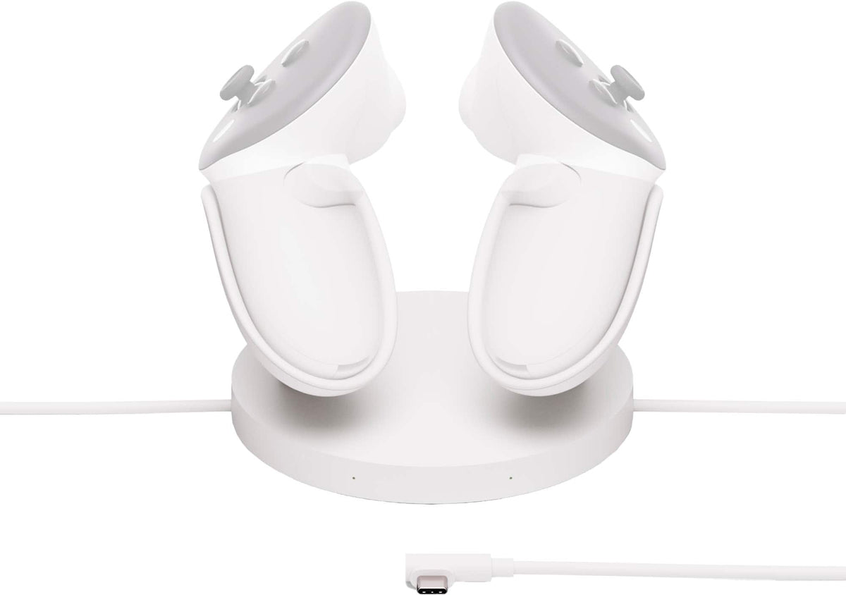 Quest Compact Charging Dock — Works with Meta Quest 3/3S — Extended Headset Charging Cable  — Wireless Charging