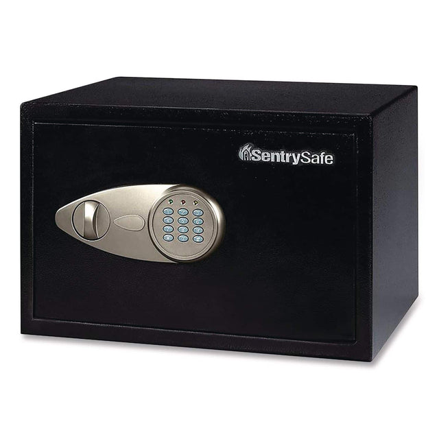 Front. Sentry - X055 Digital Security Safe, 0.58 Cu Ft, 13.8 X 10.6 X 8.7, Black/silver.
