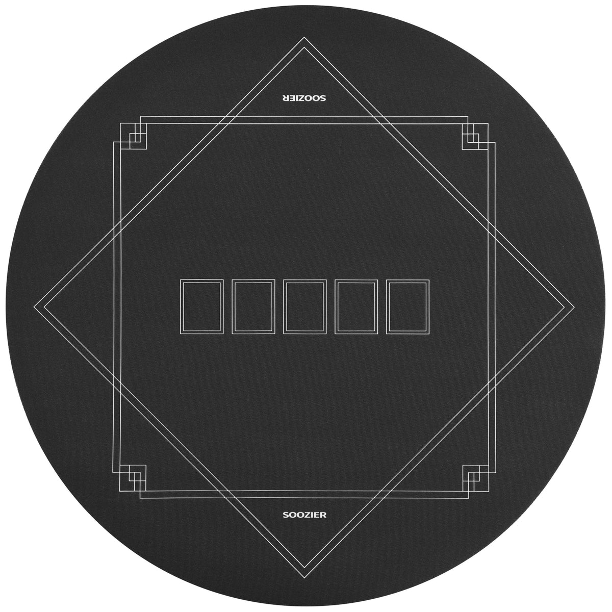 Soozier - Mat Texas Hold'em Poker Table Top with Non-Slip Bottom