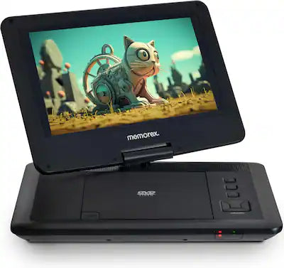 Memorex - PDV10 10.1-inch Portable DVD Player with Swivel screen