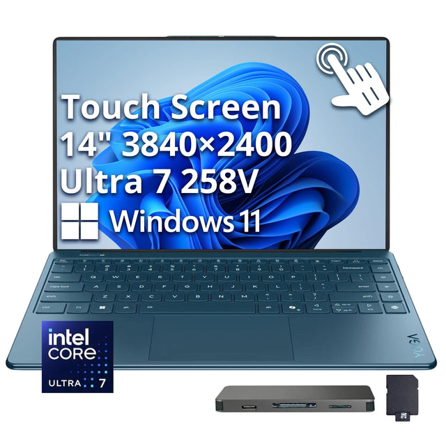 Touch Screen 14" 3840x2400 Ultra 7 258V Windows 11  
Intel Core Ultra 7