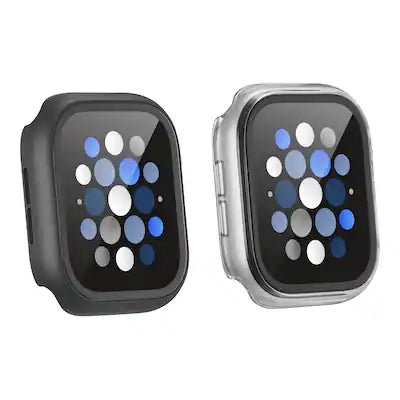 Insignia™ - Bumper with Glass Screen Protector for Apple Watch 46mm