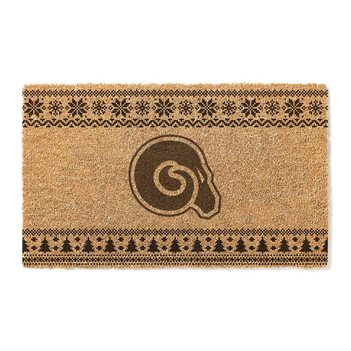 Jardine - Albany State Golden Rams 18" x 30" Holiday Coir Doormat - Brown