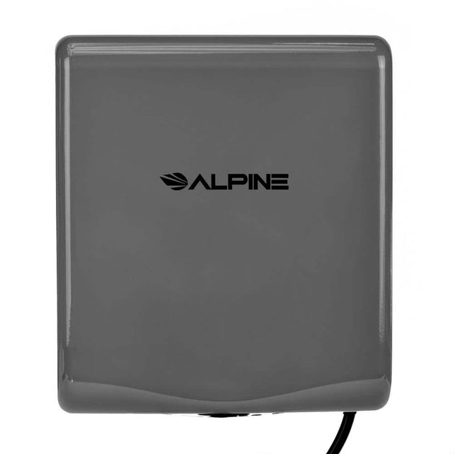 Front. Alpine Industries - Willow Commercial High Speed Automatic 120V Electric Hand Dryer - Gray.
