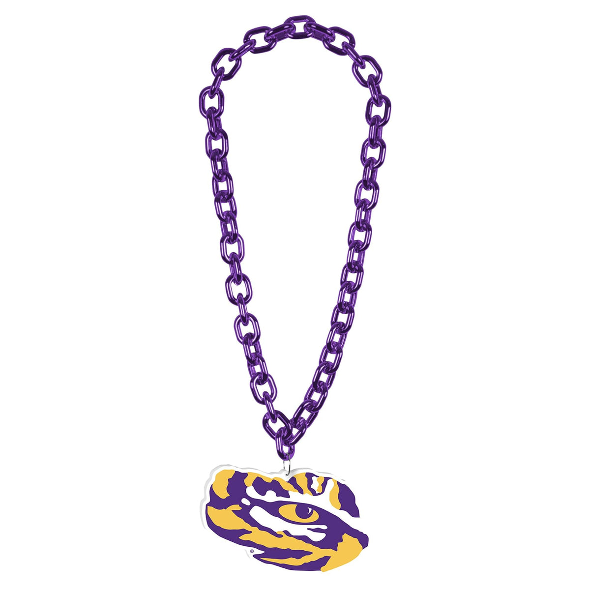WinCraft - LSU Tigers Big Chain Logo Necklace - Multicolor