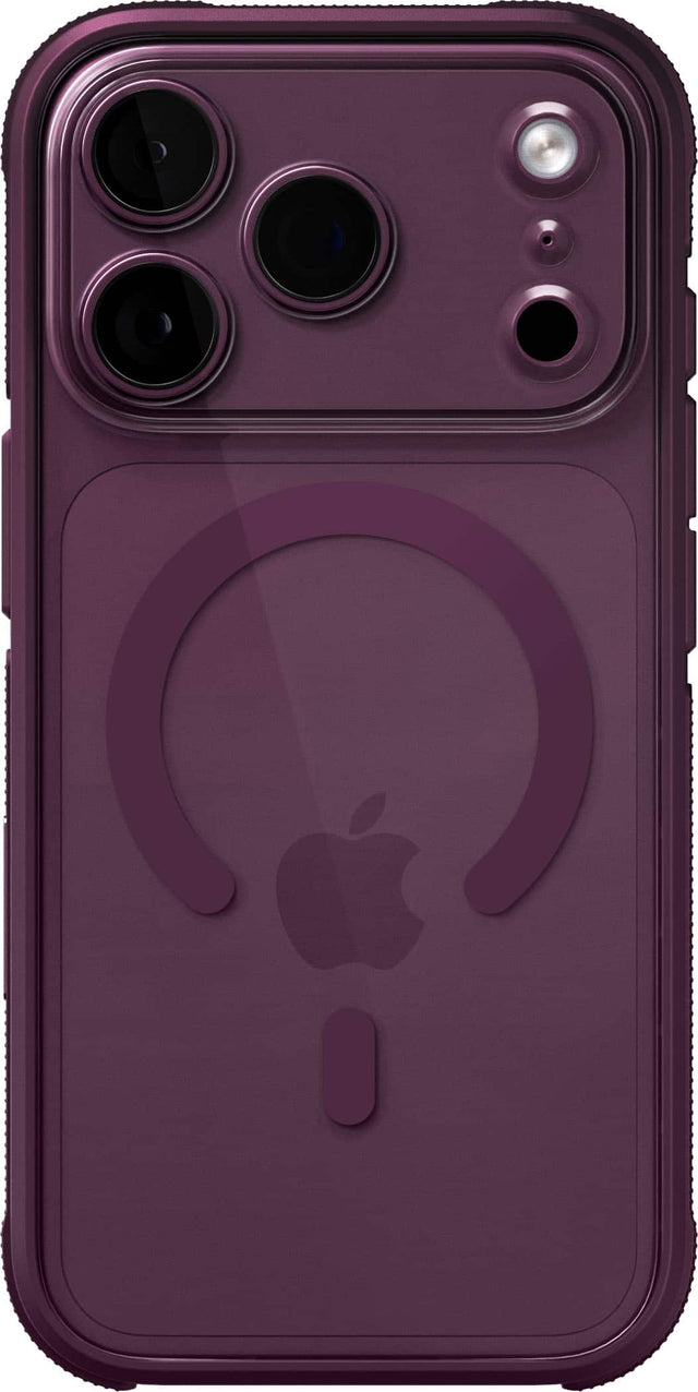Front. dbrand - Ghost Case with MagSafe for Apple iPhone 18 Pro / iPhone 17 Pro - Burgundy.