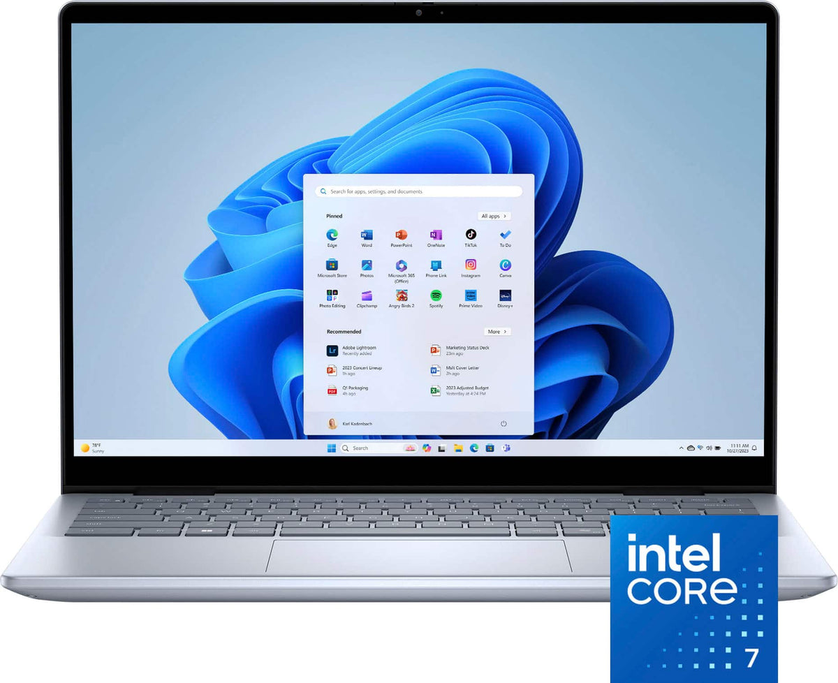Dell - Inspiron - 14” 2K Touchscreen Laptop – Intel Core 7 Series 1 150U 2024 - 16GB Memory – 1TB Storage - Ice Blue