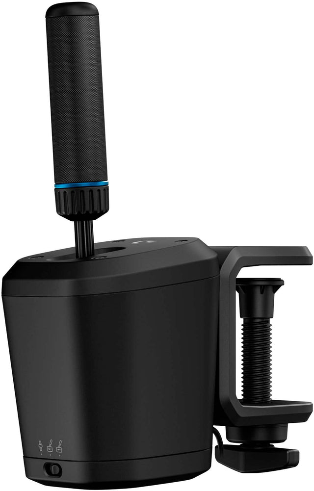 Front. Logitech - RS Shifter & Handbrake for Logitech G    RS & PRO Series - PlayStation, Xbox, & Windows - Black.