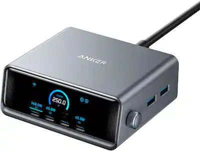 Anker - Prime Charger (250W, 6 Ports, GaNPrime)