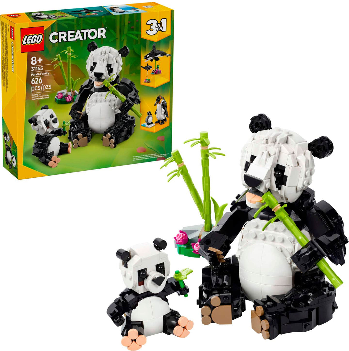 LEGO - Creator 3 in 1 Wild Animals Panda Family Building Toy 31165