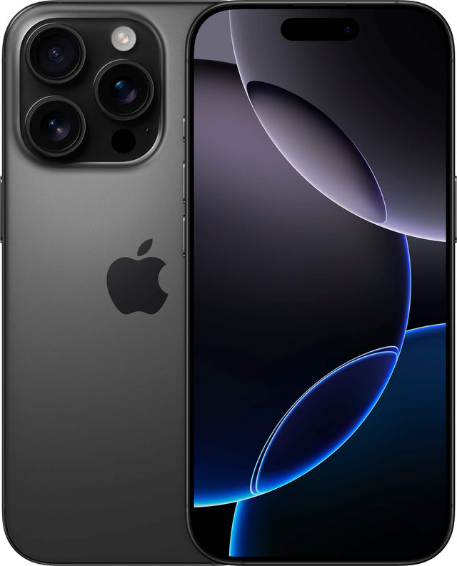 Front. Apple - iPhone 16 Pro A3083 (Fully Unlocked) 128GB - Black Titanium.