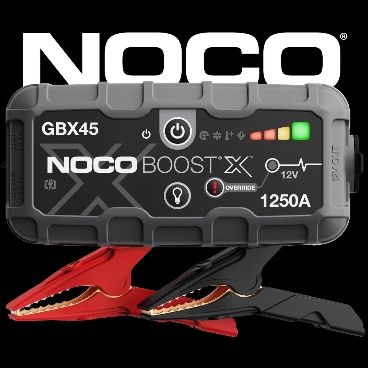 NOCO - Boost X GBX45: 1250A UltraSafe Jump Starter – 12V Portable Lithium Battery Booster Pack – 6.5L Gas & 4.0L Diesel