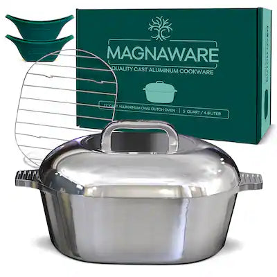 Magnaware - Oval Dutch Oven with Lid - 5 Quart (11 Inch)