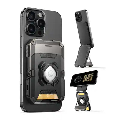 SUPCASE - MagSafe Wallet with AirTag Holder - 5-Card Storage, RFID Blocking, and Strong Magnetic Lock