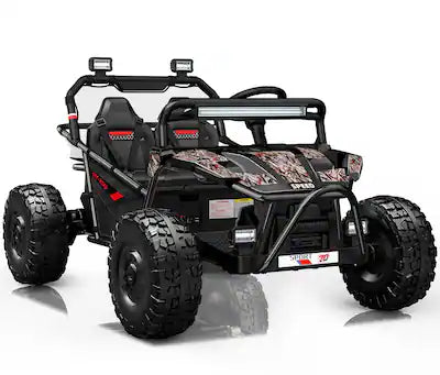 FIRST RIDE ON - 36V Kids Ride On UTV, 2-Seater 400W Electric Car for Kids 6+, 5-8 MPH Speed, 14" EVA Wheels, Metal Frame Bluetooth Music