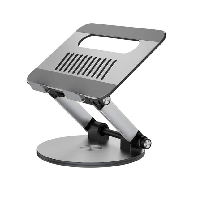Front. Mybat Pro - MyBat Pro Ergonomic Push-Button Adjustable Laptop Stand – For 10″–17″ Laptops - Sliver.