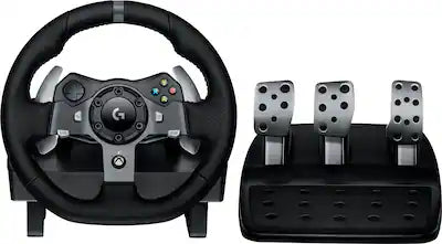 Logitech - G920 Driving Force Racing Wheel and Pedals for Xbox Series X|S, Xbox One, Windows & Mac