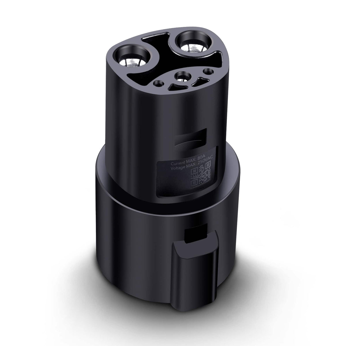 Lectron - J1772 to Tesla (NACS) EV Charging Adapter-up to 80 Amp (240V) - Black