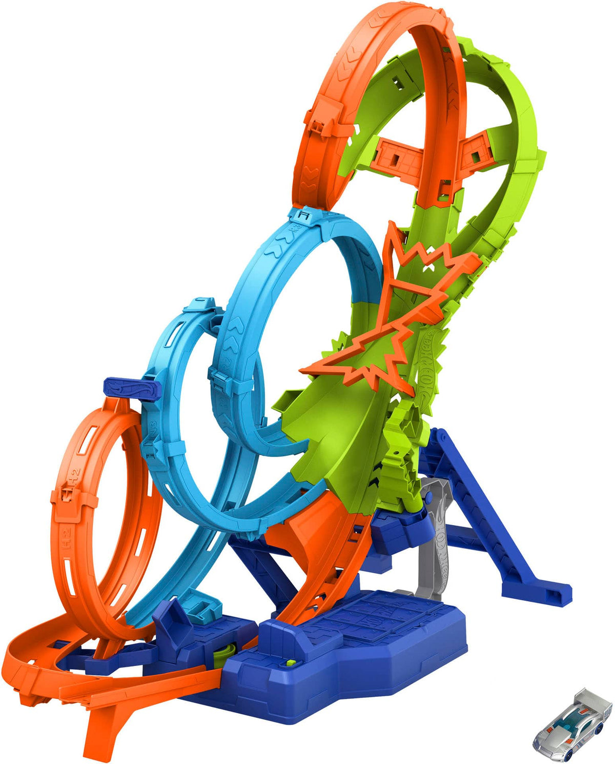 Hot Wheels - 4-Loop Crash-Out Track Set
