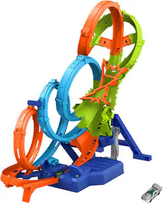 Hot Wheels - 4-Loop Crash-Out Track Set