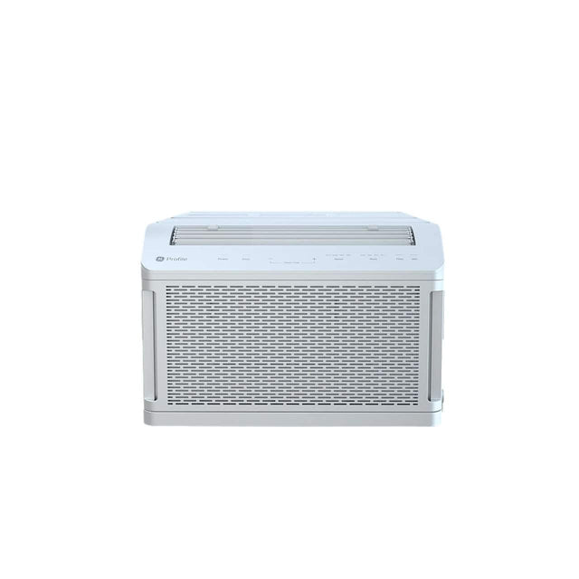 Front. GE - AHTT06BC_EAB ClearView 6100 BTU Window Air Conditioner, U-Shaped Adjustable Depth, 250 sq ft. - Refurbished Excellent - White.