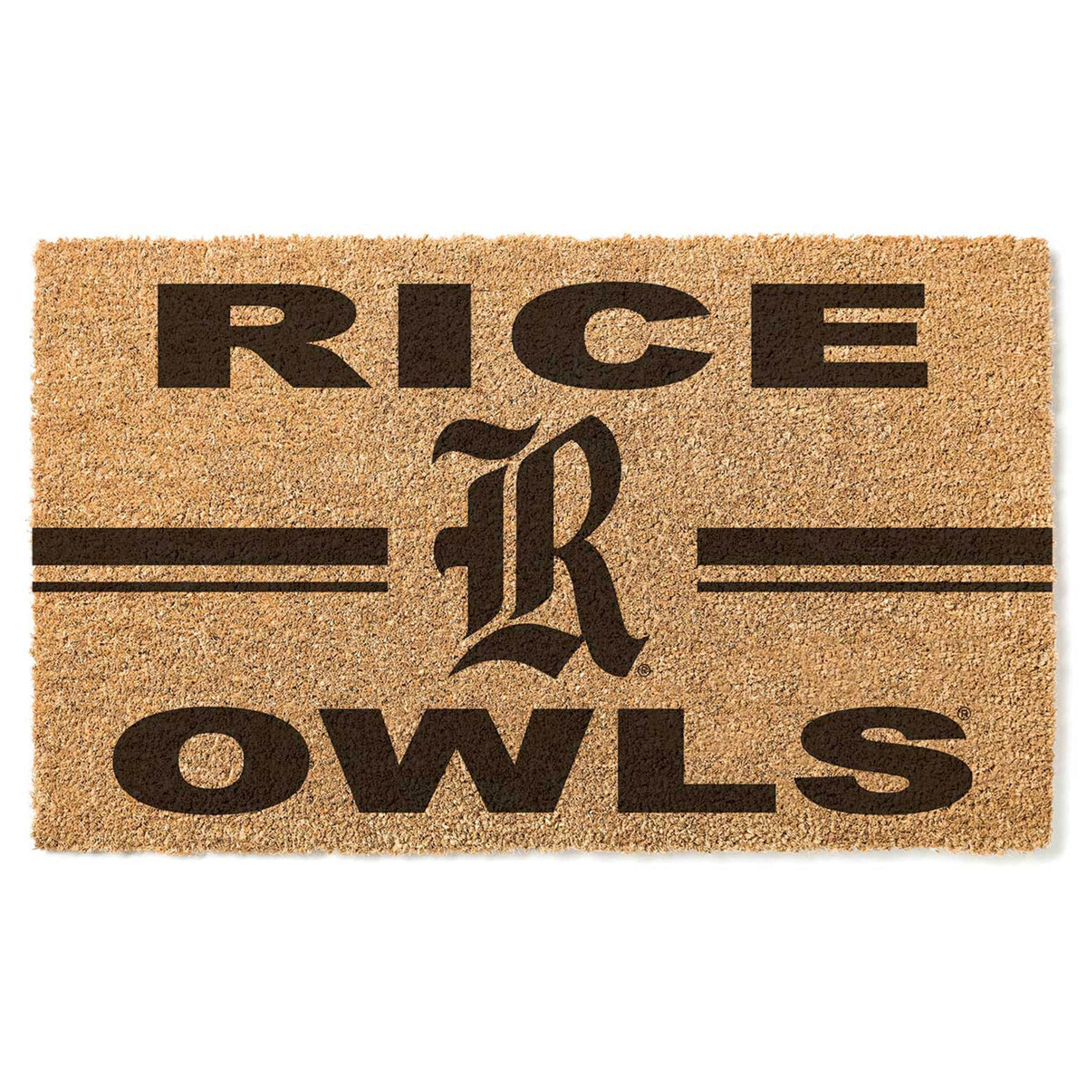 Jardine - Rice Owls 18'' x 34'' Team Logo Doormat - Brown